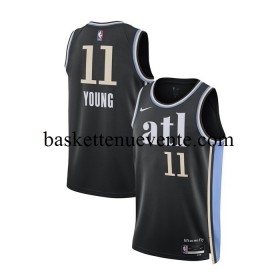 Maillot Basket Atlanta Hawks Trae Young 11 Nike 2023-2024 City Edition Noir Swingman - Homme